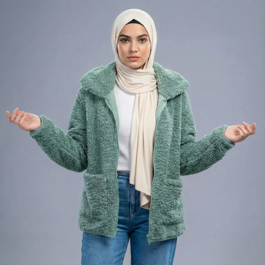 Aria Teddy Jacket – Modest