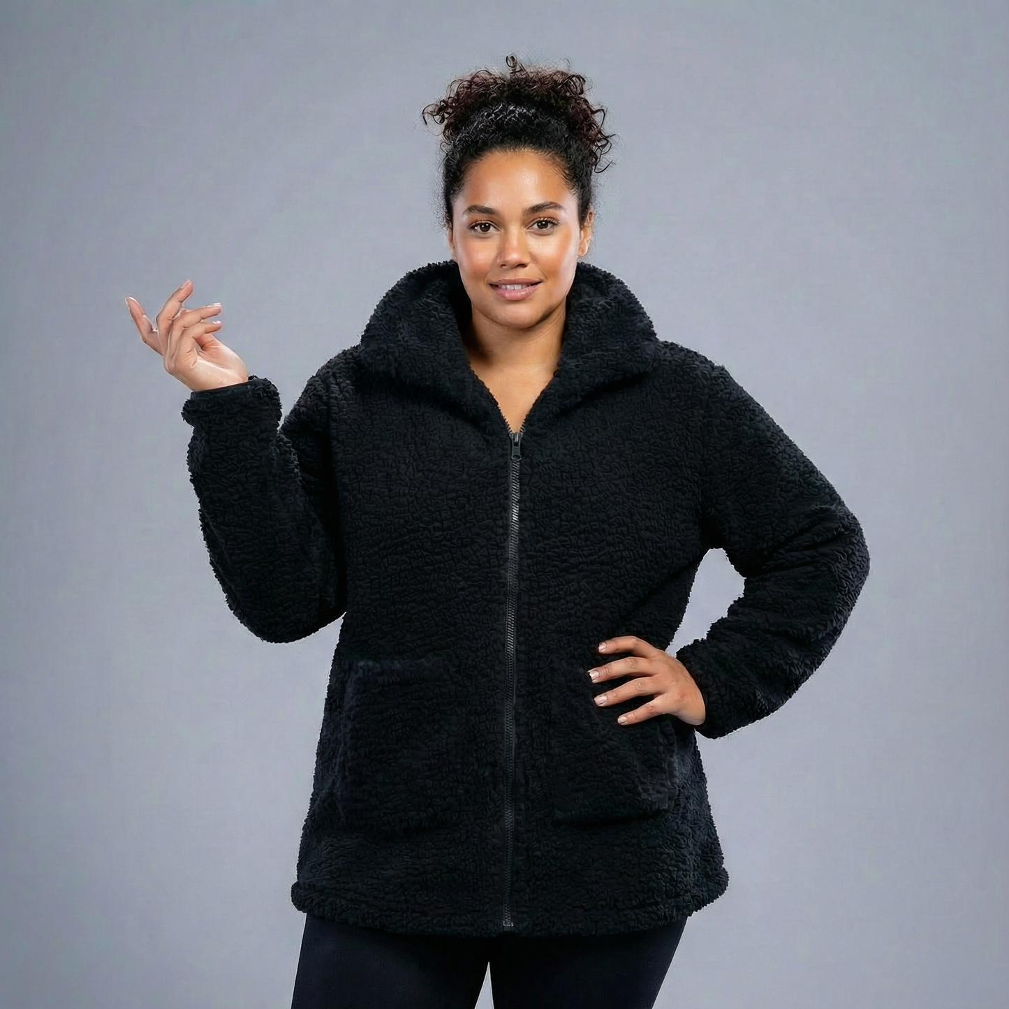 Aria Teddy Jacket – Big Size