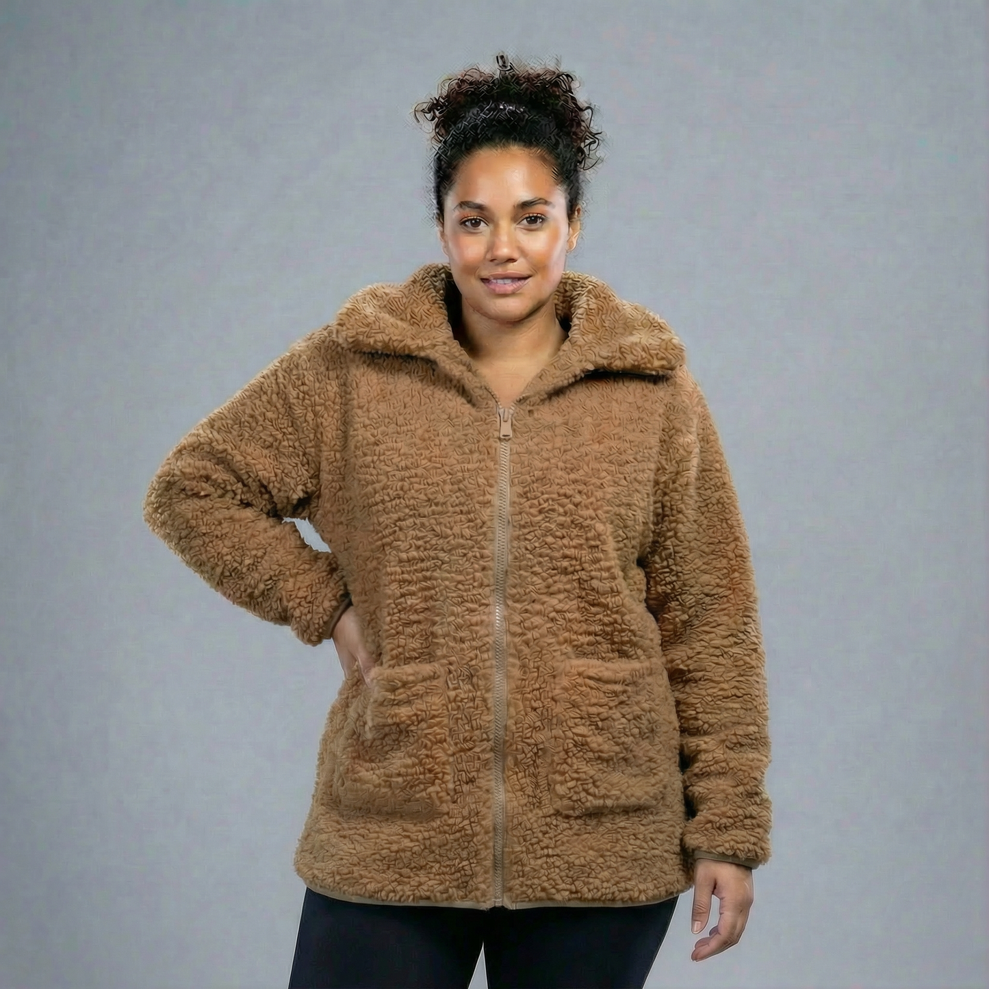 Aria Teddy Jacket – Big Size
