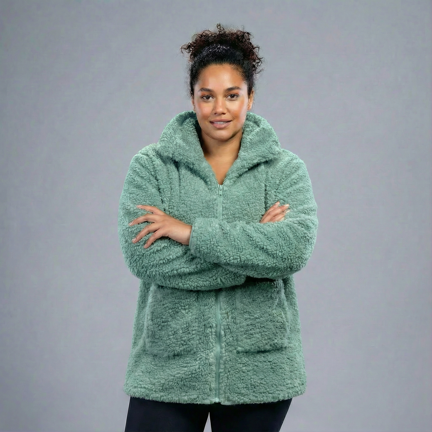 Aria Teddy Jacket – Big Size