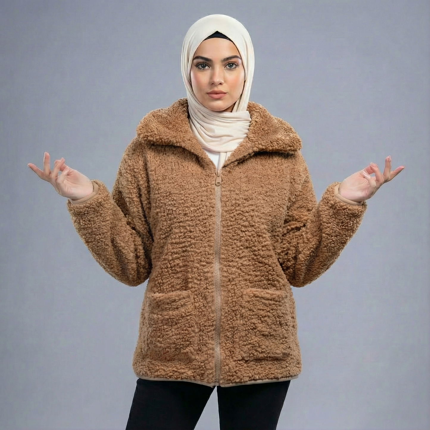 Aria Teddy Jacket – Modest
