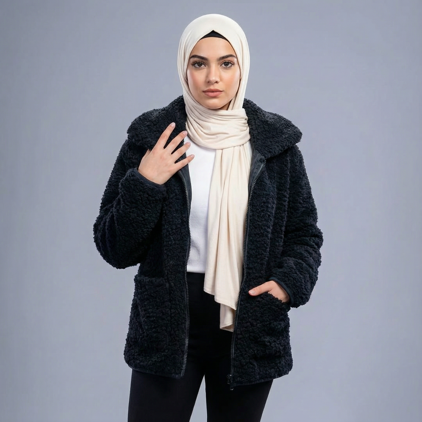 Aria Teddy Jacket – Modest